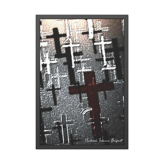 [A] Metallic Crosses - 2024 |  Framed Fine Art Graphic Print