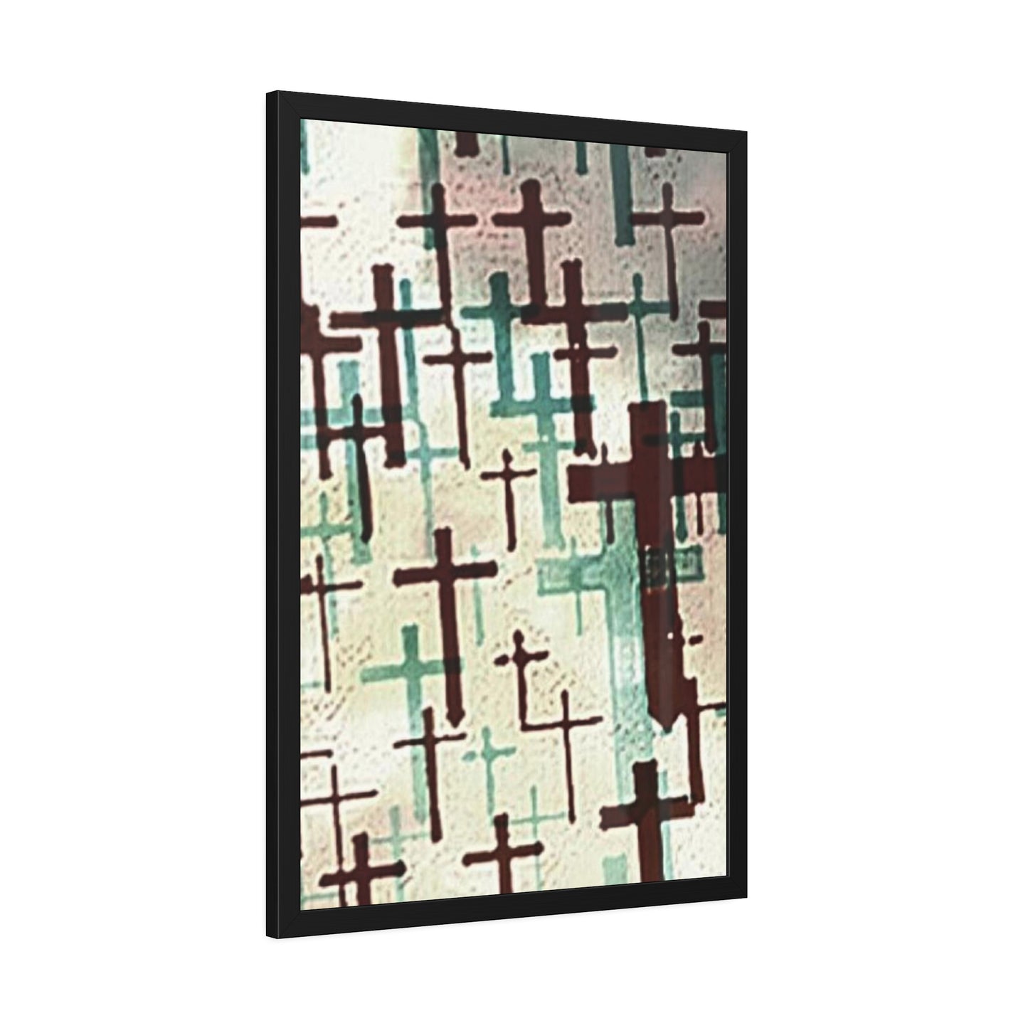 [A] Crosses + Confetti - 2024  |  Framed Fine Art Graphic Print